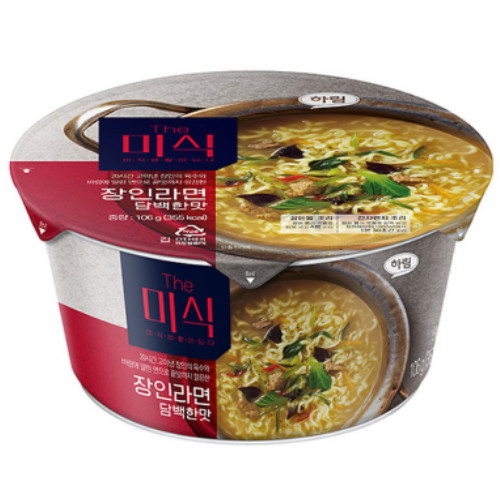 하림 The미식 장인라면 담백한맛 컵 106g (6개)_이미지