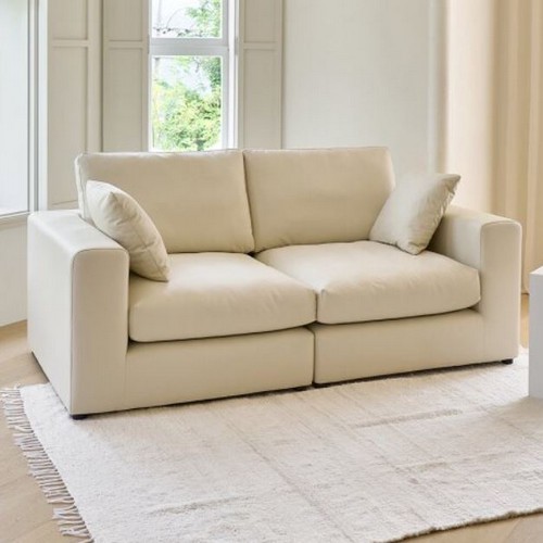 휴도 구름의 동백 모듈형 가죽 소파 3인용 (스툴별도)_이미지