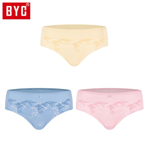 BYC 여성 미디레이스 3매입 삼각팬티 DOLR2103_이미지