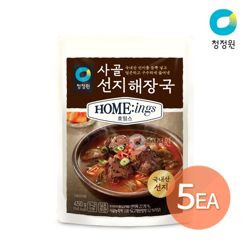 대상 청정원 호밍스 사골 선지해장국 450g (5개)_이미지