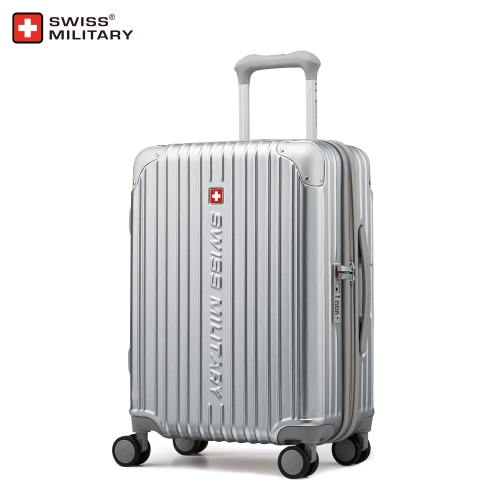 스위스밀리터리 여행용 튼튼한 캐리어 기내용20인치 24인치28인치 확장형 수화물용 시그너스 20인치 기내용 메탈릭실버_이미지