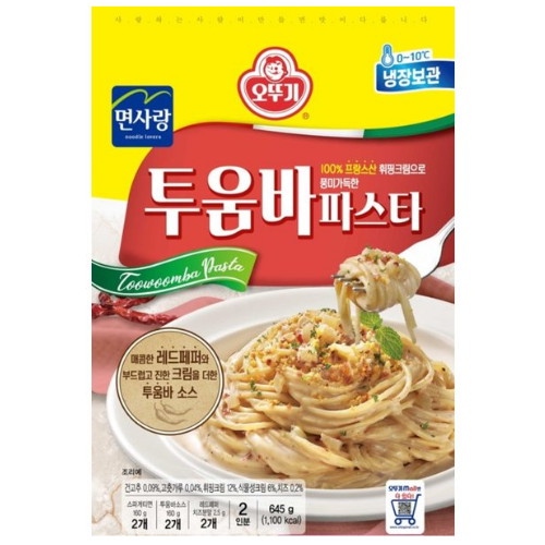 오뚜기 투움바 파스타 2인분 645g (1개)_이미지