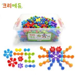 크리에듀 크리에듀 멀티눈송이볼연결블록350pcs 1586 장난감블럭 블럭 장난감블록 어린이블럭장난감 블럭완구_이미지