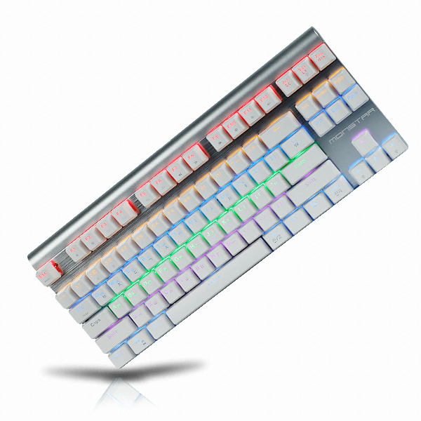 데빌스킬 BK87OMG 유무선 블루투스 축교환 기계식 레인보우