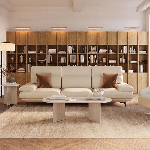 까사미아 코번 천연가죽 소파 4인용_이미지