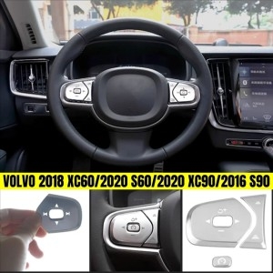 프레임 볼보 2018 XC602020 S602020 XC902016 S90 인테리어 자동차 핸들 스티커 장식 커버 트림_이미지