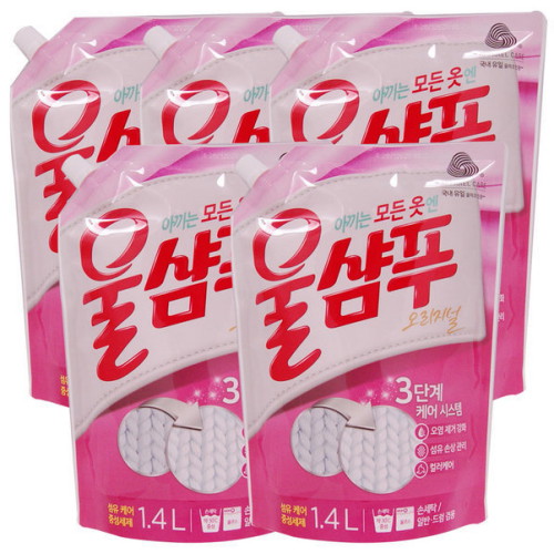 애경 울샴푸 오리지널 리필 1.4L (5개)