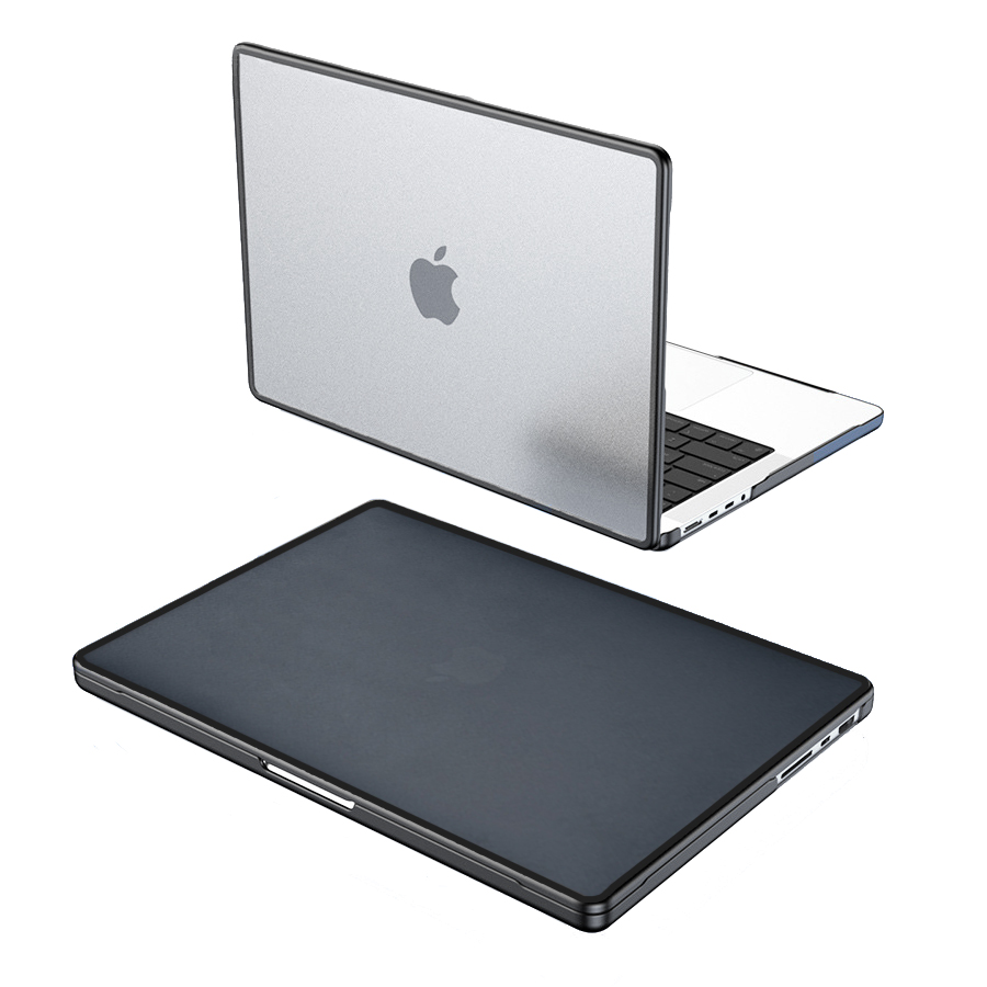 트루커버 애플 2025 맥북프로14 M4 무광 범퍼 케이스 (올블랙)_이미지
