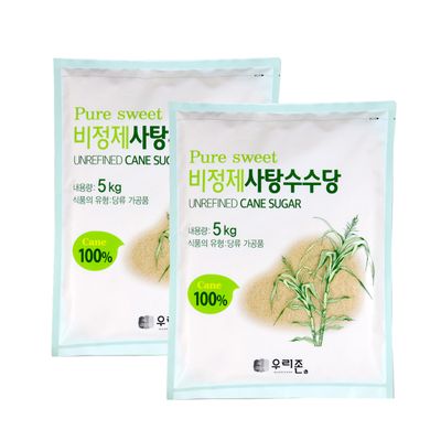 퓨어스윗 비정제 사탕수수 원당 5kg