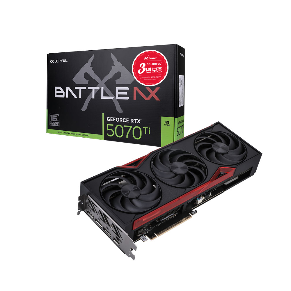 COLORFUL 지포스 RTX 5070 Ti BATTLE AX SFF D7 16GB 피씨디렉트_이미지