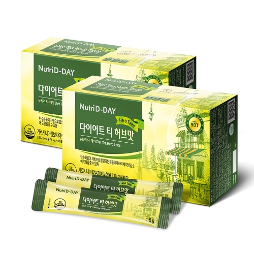 뉴트리디데이 다이어트 티 허브맛 90포 (2개)_이미지