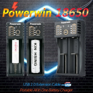 파워윈 파워윈 헤드랜턴 라이트 18650 배터리 고속충전기 충전제어
