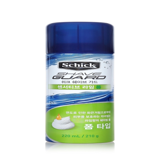 쉬크 쉐이브가드 센서티브 라임폼 220g (1개)