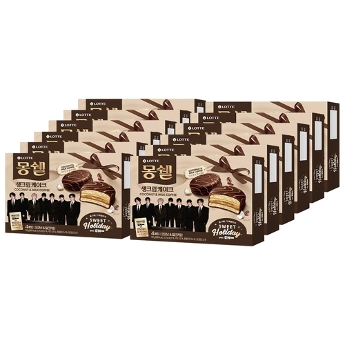 롯데제과 몽쉘 코코넛 앤 밀크커피 136g (12개)