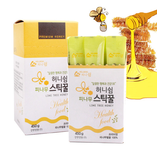 강원양봉 허니쉼 피나무 스틱꿀 30포 (2개)_이미지