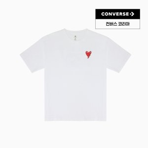 CVD 루즈 핏 그래픽 티 화이트 UCH618-001