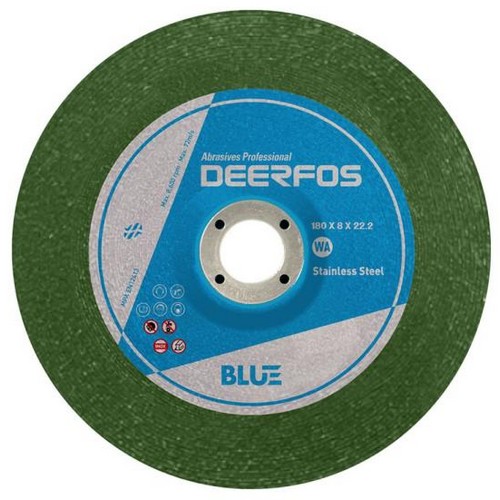 디어포스 7인치 스테인리스용 블루 연마석 WA (50개)_이미지