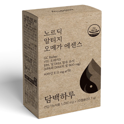담백하루 담백하루 노르딕 알티지 오메가3 에센스 1090mg 30캡슐 (6개)_이미지