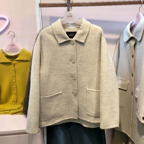 SOOS HC07 스텐카라싱글울자켓 S261NJK153_이미지