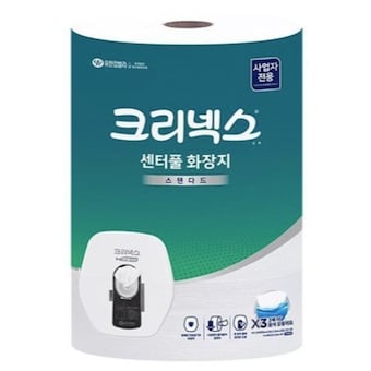 크리넥스 센터풀 스탠다드 <b>화장지</b> 1겹 1000매