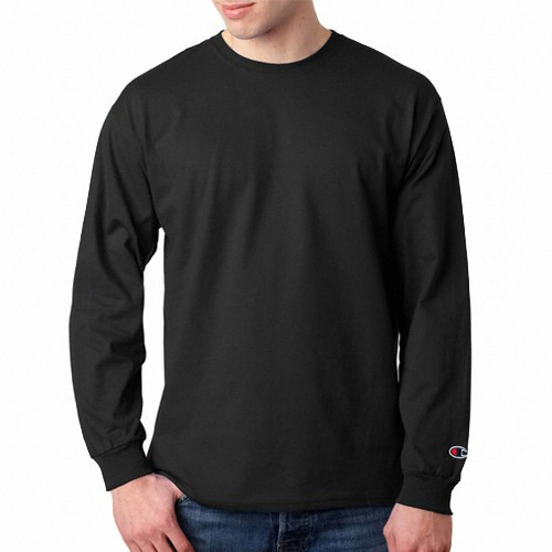 챔피온 CC8C 롱 슬리브 티셔츠 블랙