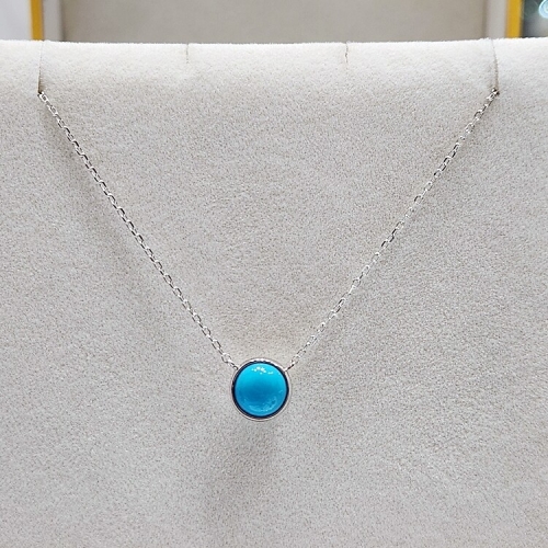 러브미텐더 터키석 W 14K 목걸이 230100080