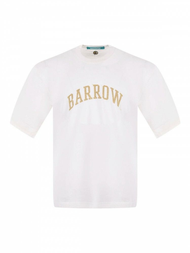 남성 BARROW 라프리마 크루 넥 티셔츠 F5BWUATH029013 Cream /8