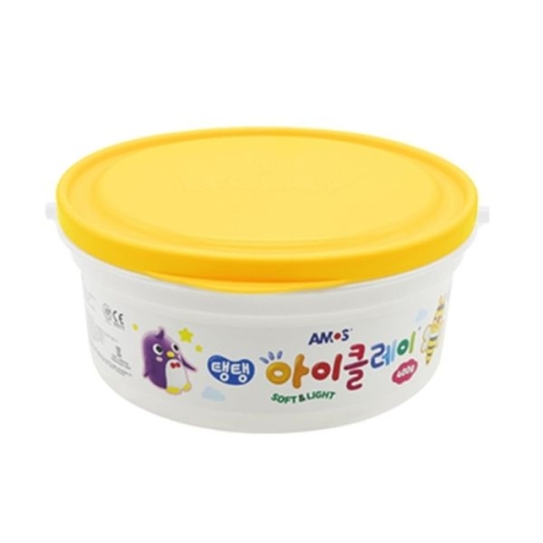 아모스 탱탱아이클레이 400g 노랑 점토 버켓 nx6403
