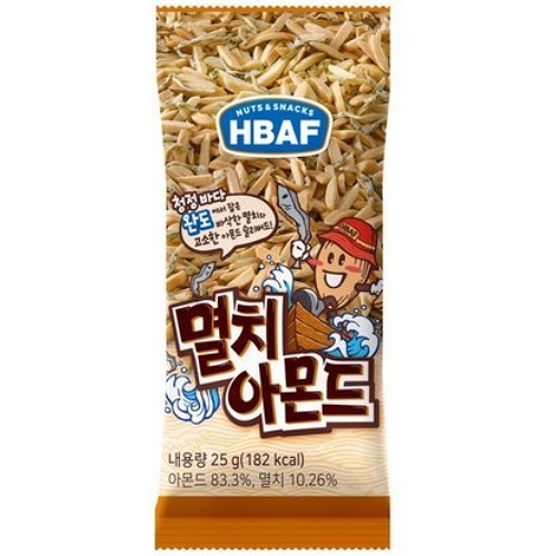 바프 멸치 아몬드 25g