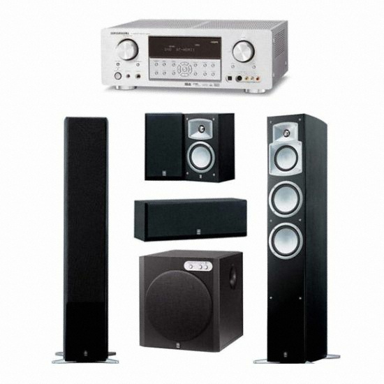 야마하 NS-9502(YST-RSW300) + 마란츠 AV리시버 (SR4002 )