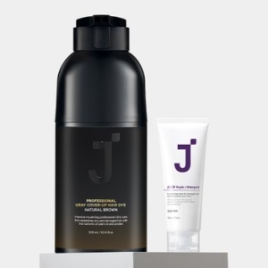제이숲 프로페셔널 커버업 새치 염색 내추럴 브라운 300ml (1개)_이미지