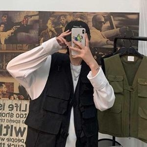 JHPM66U1_51HD 룩 주말 코디 외출 조끼 베스트 블랙