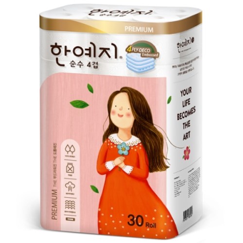 한예지 순수 4겹 25m (30롤) (2팩)