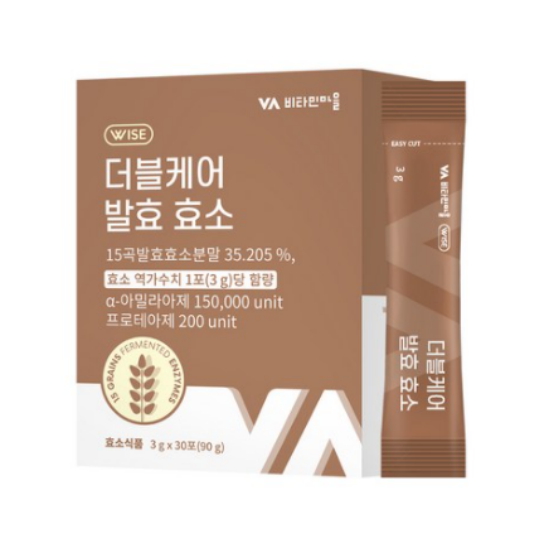 비타민마을 VV 와이즈 더블케어 발효 효소 30포이미지입니다. 누르면 해당 게시물로 새창이동합니다.