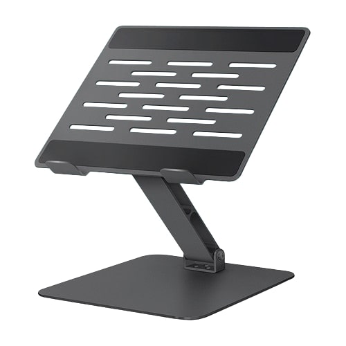 쿠팡 홈플래닛 메탈 쿨링홀 노트북 거치대 (블랙)_이미지