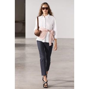 자라 1400503 독일 WARNED EFFECT 크로스바디백 컬러 다크탠_이미지