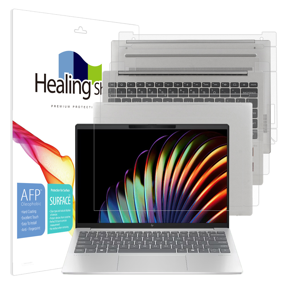 폰트리 힐링쉴드 HP 파빌리온 Aero 13 2024 올레포빅 고광택 (액정보호필름 + 외부보호필름 3종 세트)_이미지