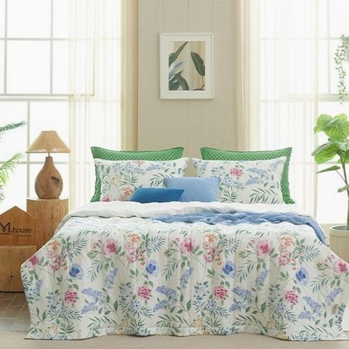 박홍근홈패션 피콜라 면 100 여름 순면 줄누비이불 풀세트 (싱글 S)_이미지