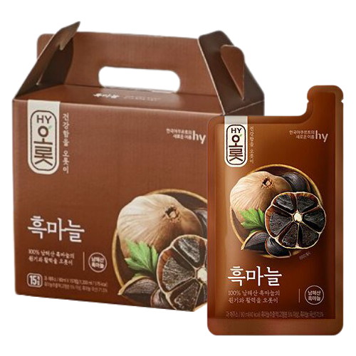 에치와이(HY) 오롯 흑마늘 80ml 15포 (3개)_이미지