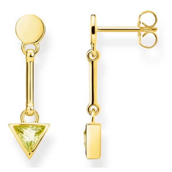 토마스사보 트라이앵글 그린 귀걸이 H2038-414-33_이미지