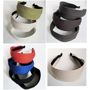 Myacc 와이드 헤어밴드패브릭 헤어밴드_이미지