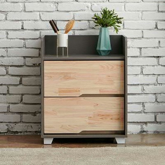 동서가구 댄디 원목 2단 서랍장 (60cm)_이미지