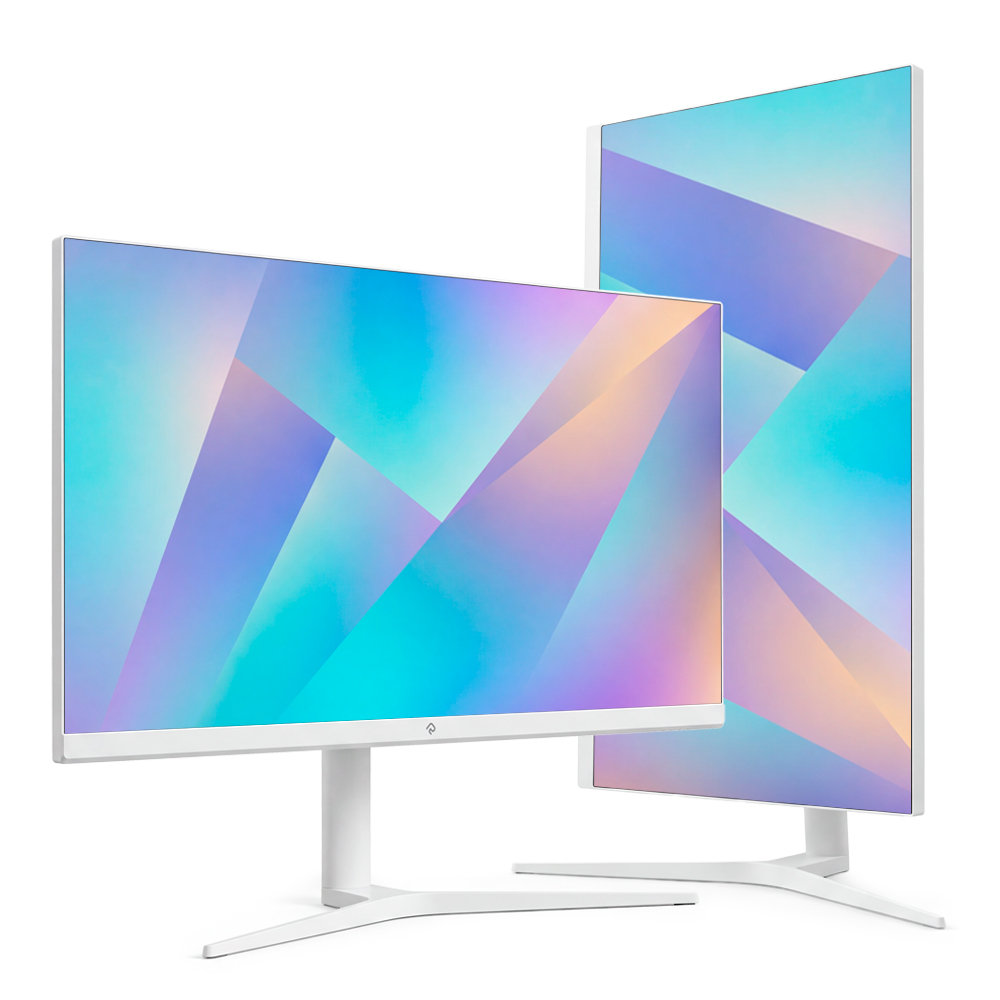 래안텍 EdgeArt Q3275K II QHD IPS 120 멀티스탠드 화이트