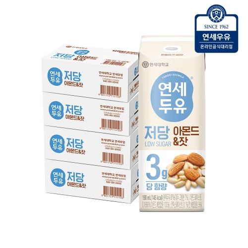 저당 아몬드 잣 두유 190ml
