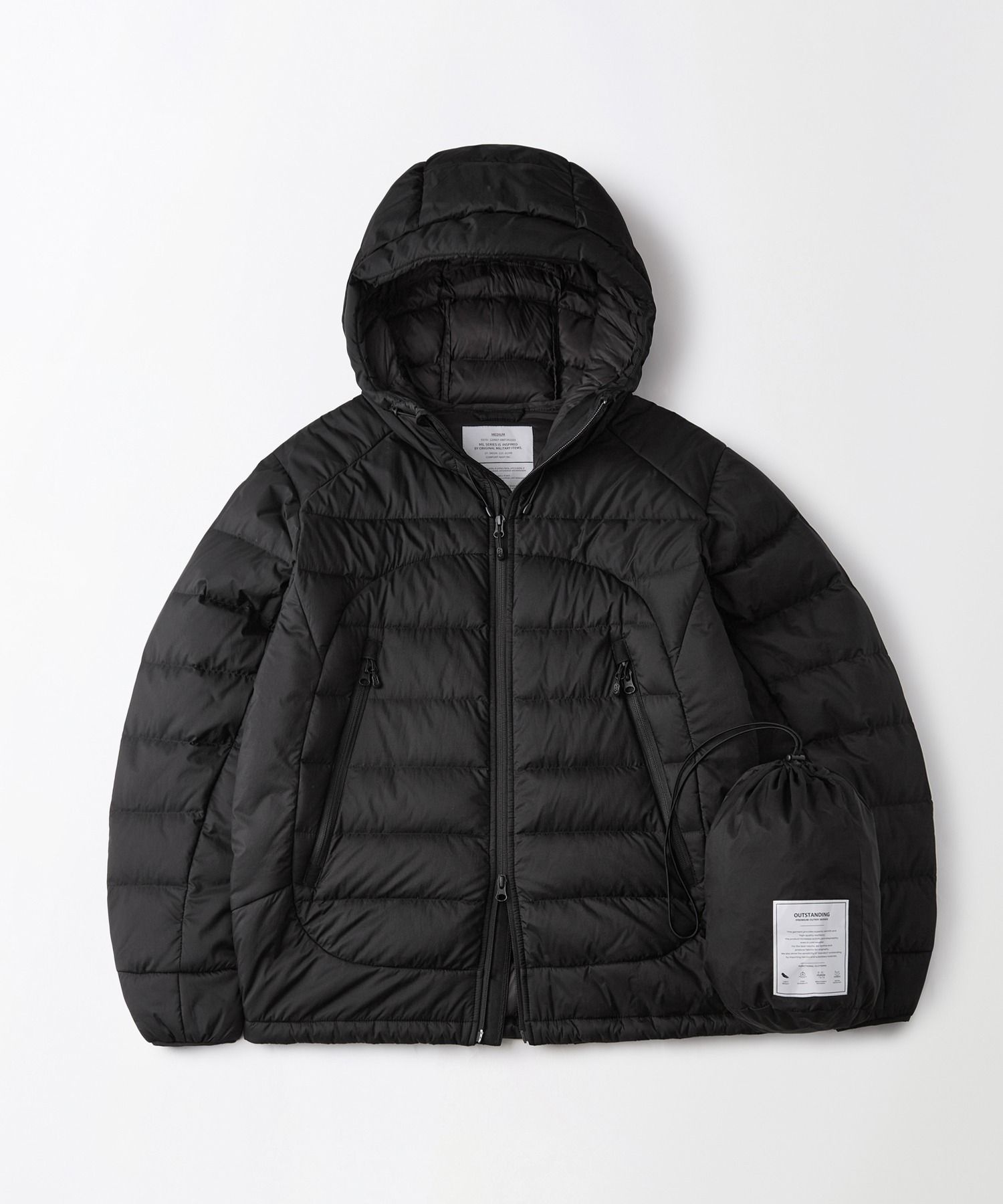 �ƿ����ĵ� 11�� ��� OUTSTANDING PCU FEATHERED DOWN JACKET_BLACK OSPD11BK 1181075 M