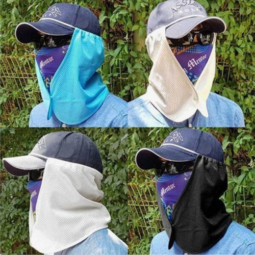 얼굴 햇빛가리개 모자 부착형 자외선차단 볼 마스크A
