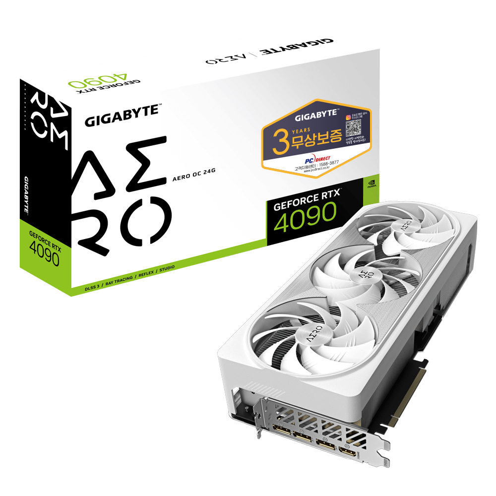 GIGABYTE ������ RTX 4090 AERO OC D6X 24GB �Ǿ���Ʈ