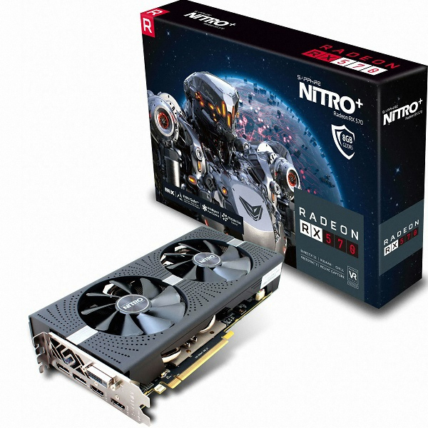 SAPPHIRE �󵥿� RX 570 NITRO+ OC D5 8GB Dual-X (�ؿܱ���)