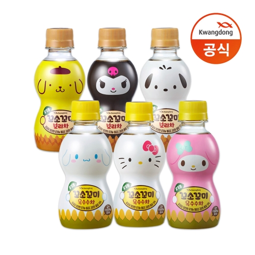 광동제약 꼬소꼬미 보리차 200ml 10개 + 옥수수차 200ml 10개