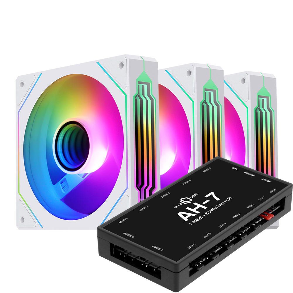 Segotep NR12 ARGB PWM KIT (컨트롤러/3팩, 화이트)_이미지